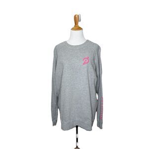 Peloton Grey Gray Pullover Cotton Stretch Casual Knit Limitless Sweatshirt Sz M